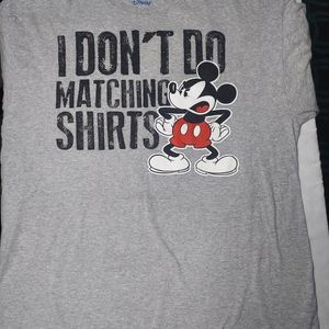 Disney Mickey Mouse T-Shirt “I Don’t Do Matching Shirts” Men’s Size XL.